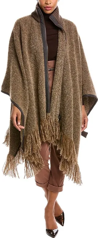 Peserico Wool-Blend Cape