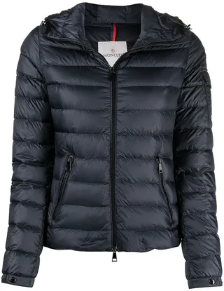 Zip-Front Hooded Puffer Jacket