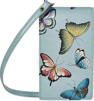 Anuschka Smartphone Crossbody - 1154 (Butterfly Heaven) Handbags