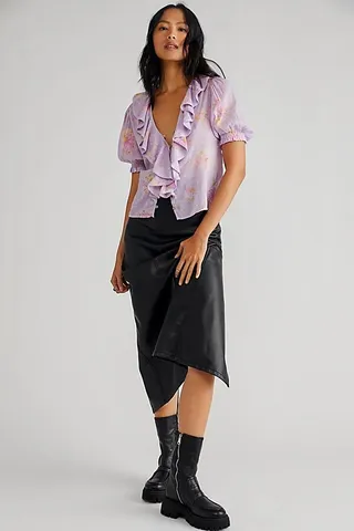 SPELL Lei Le Frill Short Sleeve by Spell at Free People