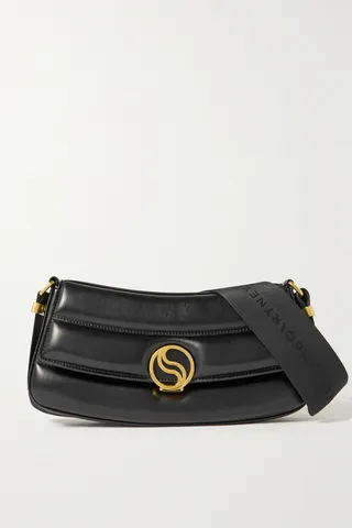 Stella McCartney - Padded Vegetarian Leather Shoulder Bag - Black