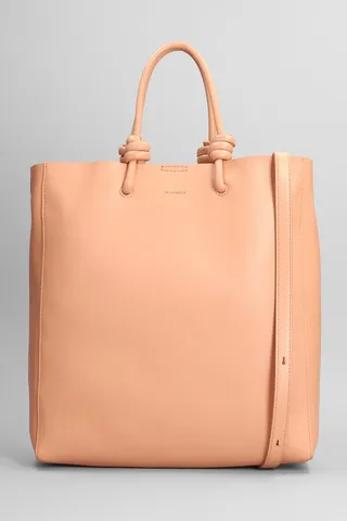 Tote In Rose-pink Leather