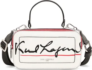 Karl Largerfeld Paris Simone Karl Leather Small Camera Crossbody