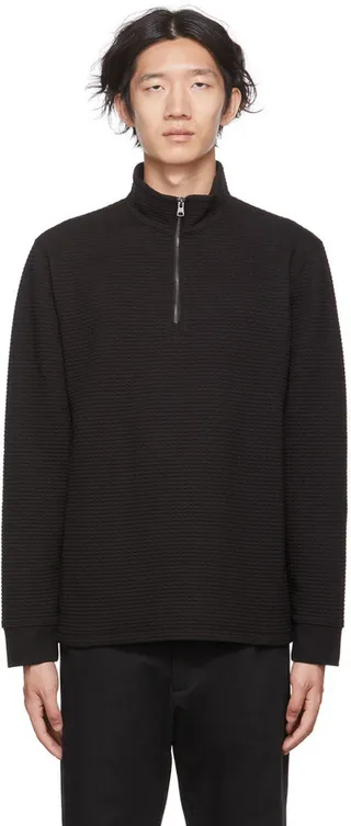 Vince Black Dimensional Sweater