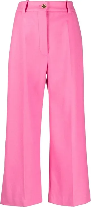 Cropped Flared Trousers