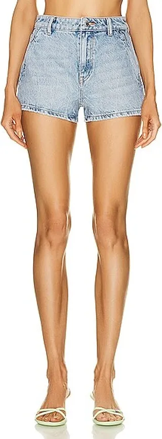 Alexander Wang Shorty High Rise Short in Blue