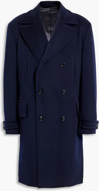 Scott double-breasted wool coat