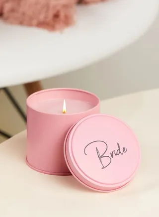 Bride Tin Candle