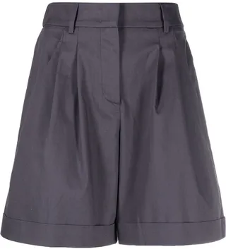 High-Waist Tailored Shorts
