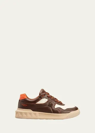 Men's One Stud Nappa Leather Low-Top Sneakers