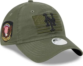 Women's New Era Green New York Mets 2023 Armed Forces Day 9TWENTY Adjustable Hat