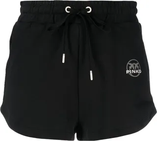 Logo-Print Cotton Shorts