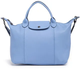 Le Pliage Cuir Medium Tote Bag
