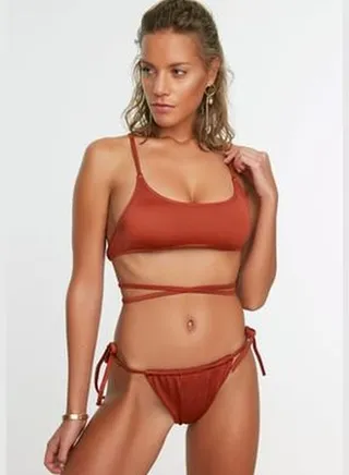Cinnamon Tunnel Normal Leg Bikini Bottoms TBESS22BA0216