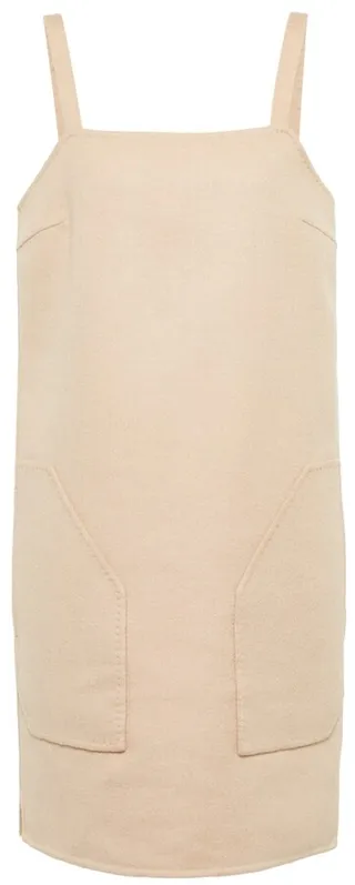 Nazione camel wool minidress