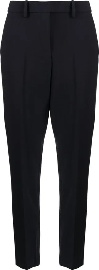 High-Waisted Slim-Fit Trousers