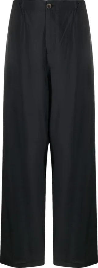 Black Luft Straight Leg Trousers