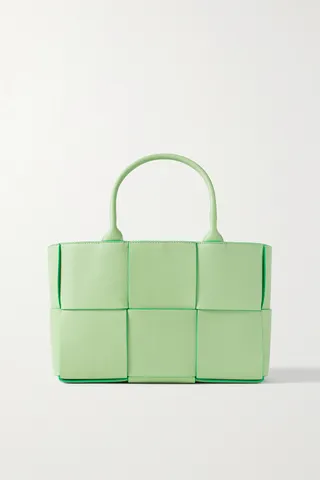 Bottega Veneta - Arco Small Intrecciato Leather Tote - Green