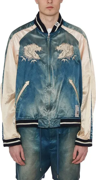 Maison Mihara Yasuhiro Embroidered Design Bomber Jacket