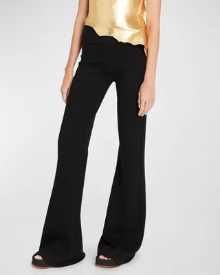 Adriana Wide-Leg Wool Pants