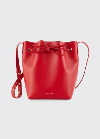 Mini Mini Calf Leather Bucket Bag