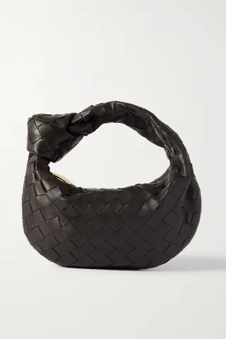 Bottega Veneta - Jodie Mini Knotted Intrecciato Leather Tote - Brown