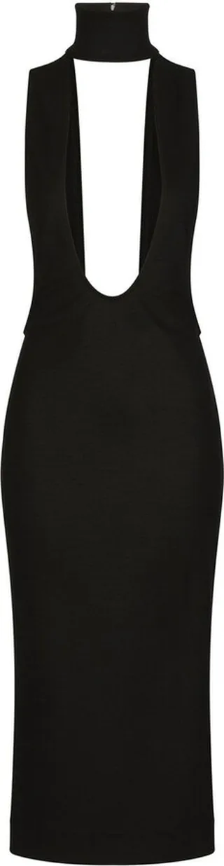 Cut-Out Detailed Midi Dress