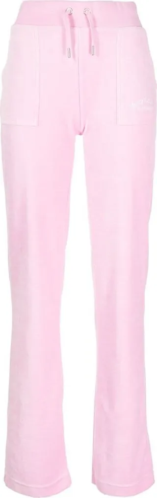 Ray patch-pocket velour sweatpants