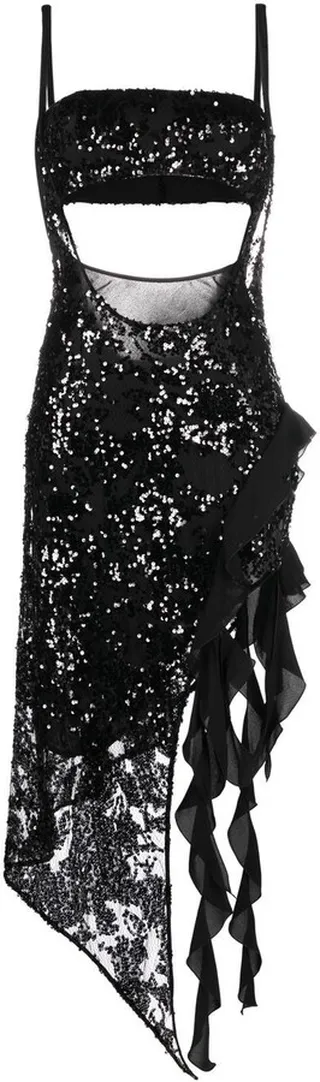 Nora embellished-lace dress
