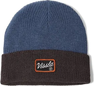 VISSLA Solid Sets Eco Beanie (Dark Denim) Caps