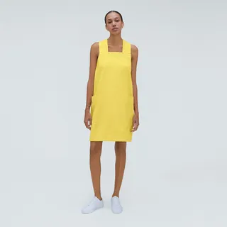 The Cross-Back Apron Mini Dress