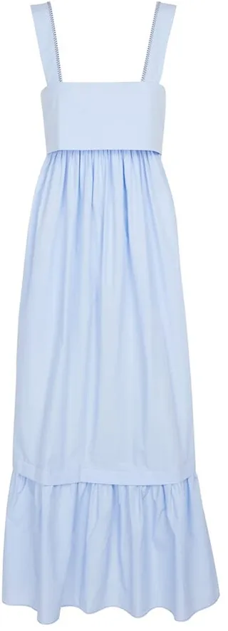 Cotton poplin maxi dress