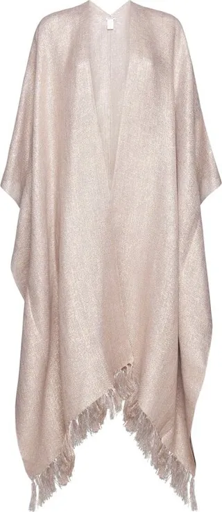 Brunello Cucinelli Fringed Long-Lenght Cape