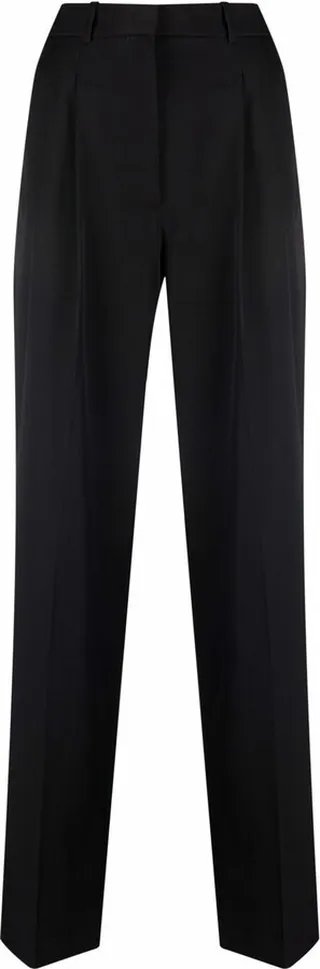 High-Waisted Straight-Leg Trousers