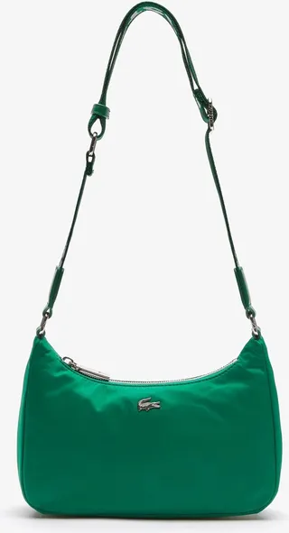 Unisex Metal Crocodile Branded Strap Nylon Shoulder Bag