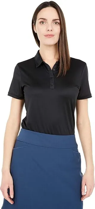 adidas Golf Tournament Primegreen Polo Shirt (Black) Women's Clothing
