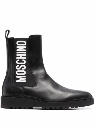 logo-print Chelsea boots
