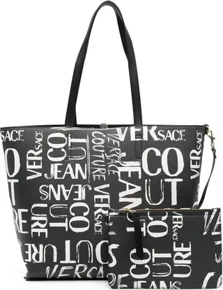 All-Over Logo-Print Tote Bag