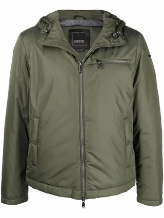 Padded Hooded Bomber Jacket