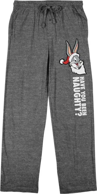 Looney Tunes Have You Been Naughty Men’s Athletic Heather Sleep Pajama Pants-XL