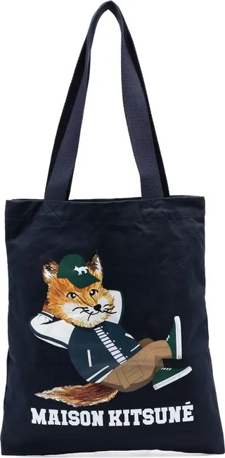 MAISON KITSUNE'- Cotton Printed Bag