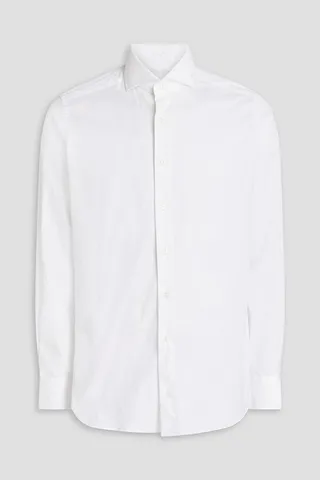 Stretch-cotton poplin shirt
