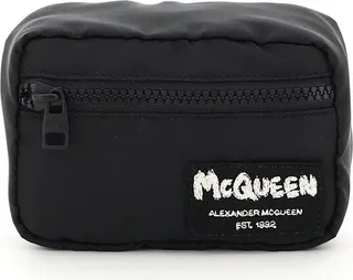 Alexander McQueen Logo Printed Mini Pouch