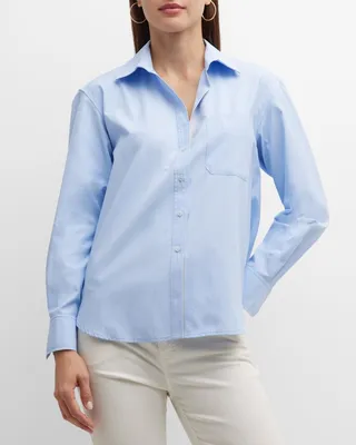 Everyday Topstitch Button-Down Shirt
