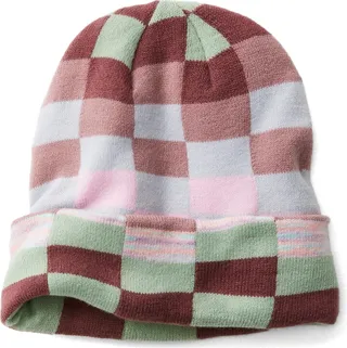 Checkerboard Knit Beanie