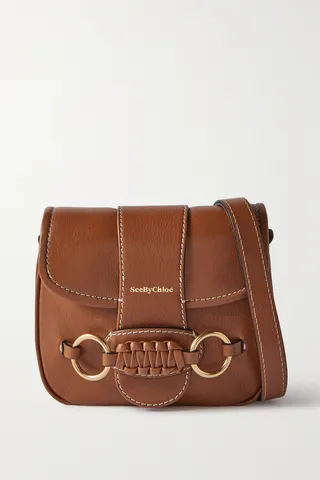 See By Chloé - Saddie Mini Leather Shoulder Bag - Brown