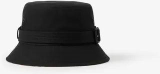 Burberry Cotton Gabardine Belted Bucket Hat Size: S