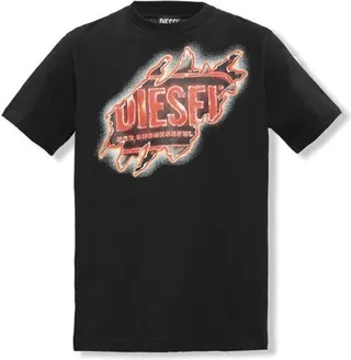 Diesel T-Just-E43 Logo Printed Crewneck T-Shirt