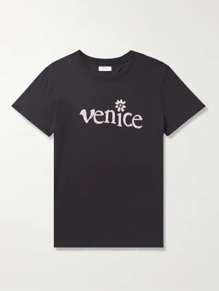 Printed Cotton-Jersey T-Shirt