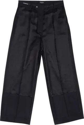 Straight-Leg Wool Trousers